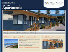 Tablet Screenshot of driftwoodapartments.com.au